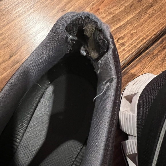 On Running Men's Black Athletic Shoes, size 12, well worn, see pics. - Picture 2 of 9